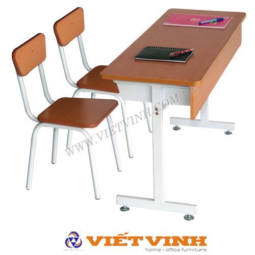 BÀN GHẾ HỌC SINH CẤP 1, 2 DÙNG TRONG TRƯỜNG HỌC - BHS101A - GHS101A