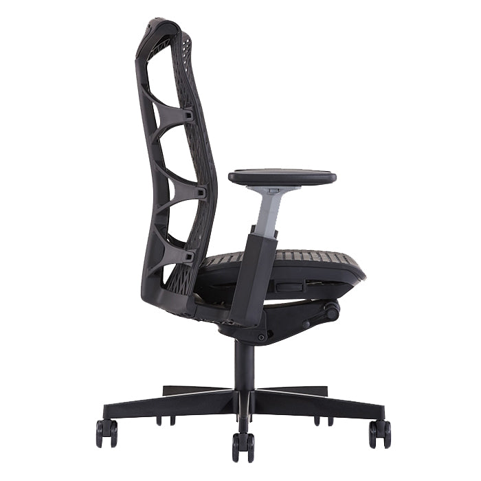 Ghế RAINA- Bọc TPE lưng và nệm-Khung lưng đen