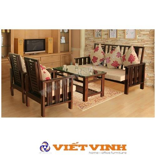 Sofa gỗ tự nhiên Hòa Phát -SF71