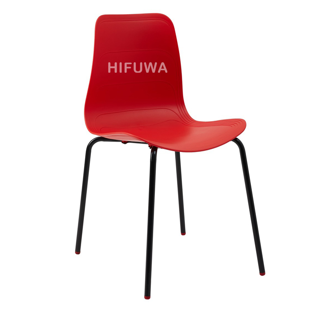 Ghế nhựa chân sắt - HIFUWA-S (Đỏ tươi)