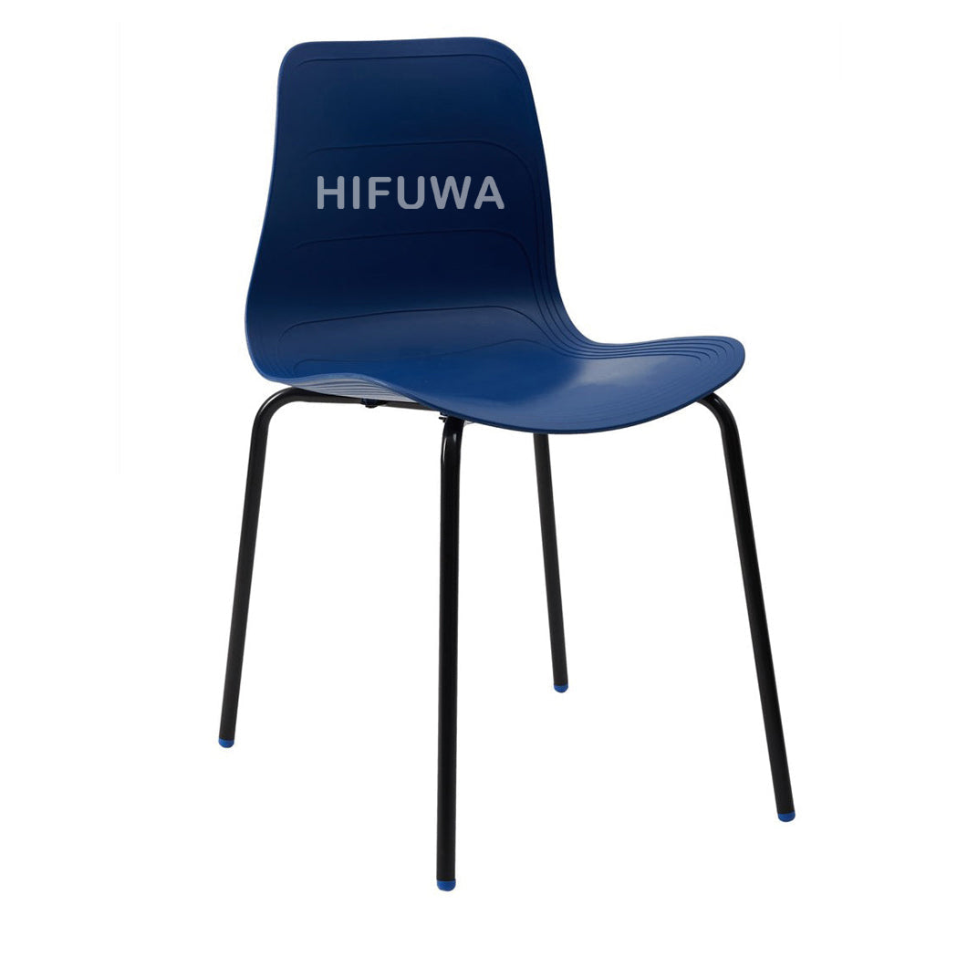 Ghế nhựa chân sắt - HIFUWA-S (Xanh đậm)