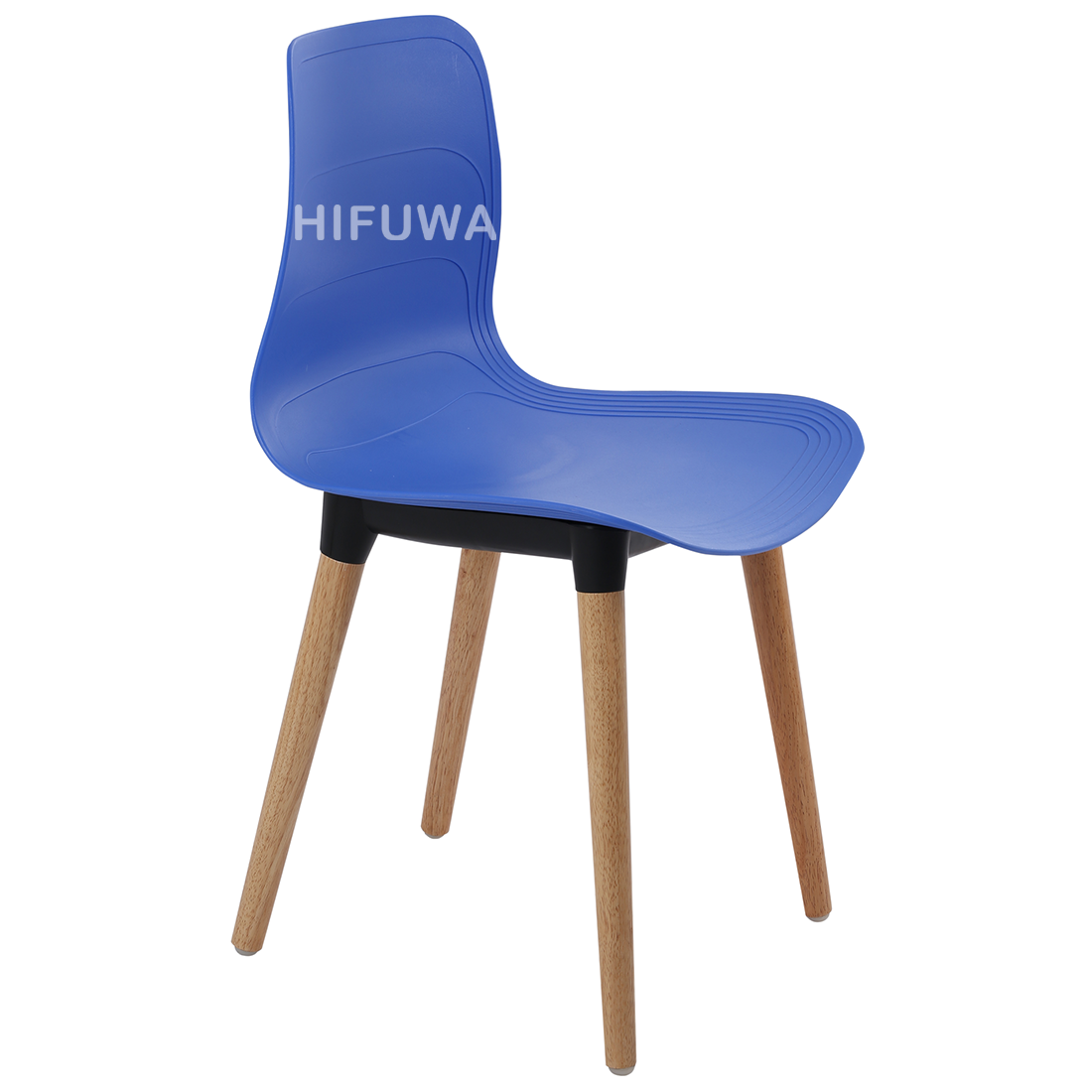 Ghế nhựa chân gỗ - HIFUWA-G (Xanh tươi)