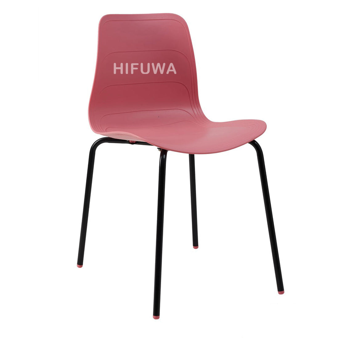 Ghế nhựa chân sắt - HIFUWA-S (Hồng)