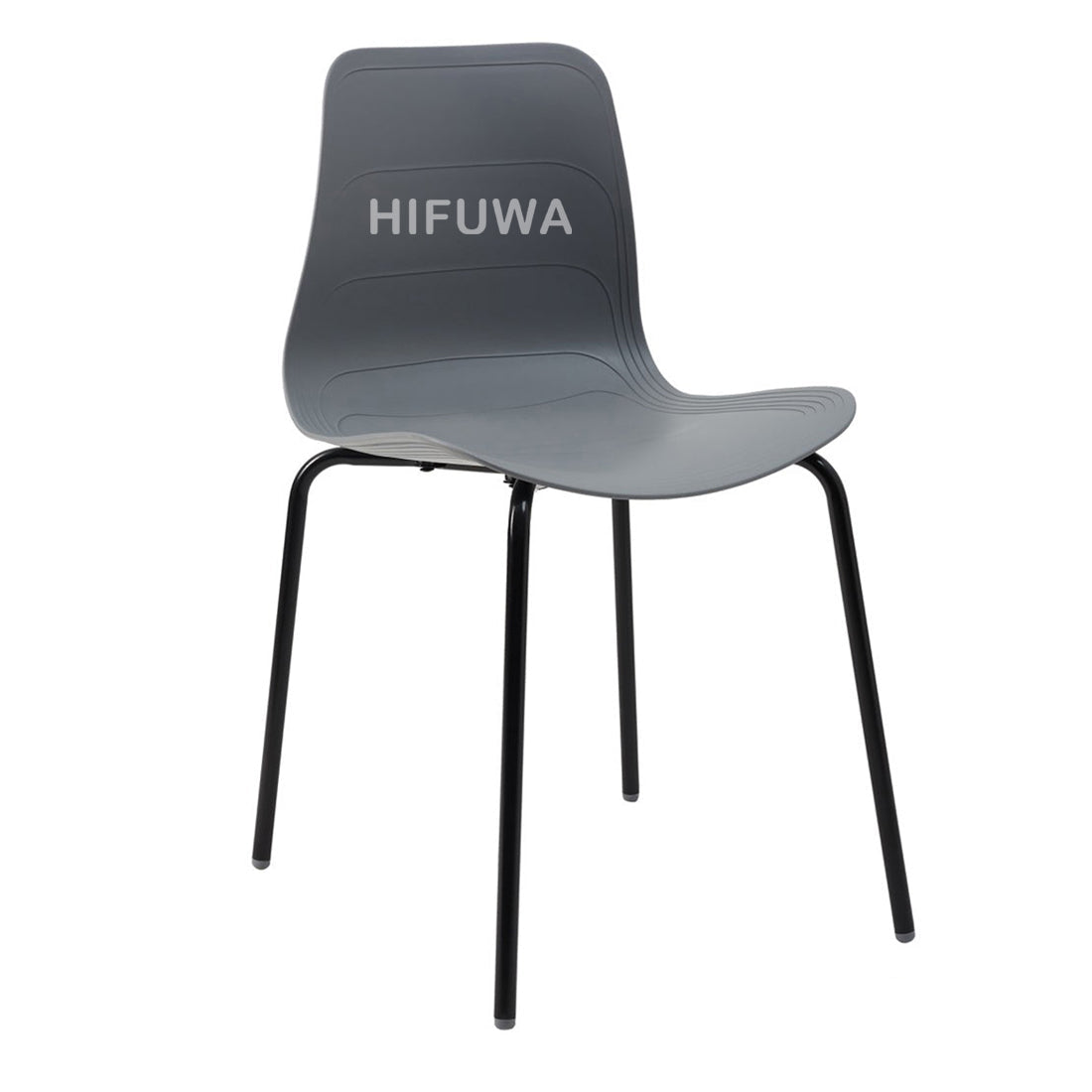 Ghế nhựa chân sắt - HIFUWA-S (Xám)