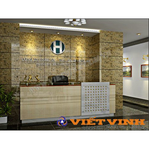 Quầy lễ tân Hoà Phát - quầy giao dịch QVV43