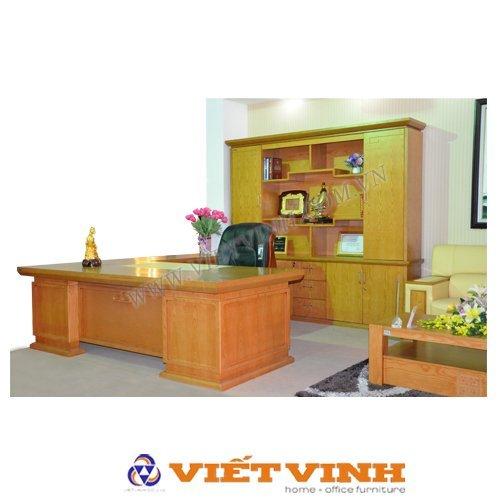 DT2411V6 - Bàn giám đốc Veneer - Bàn lãnh đạo Hòa Phát