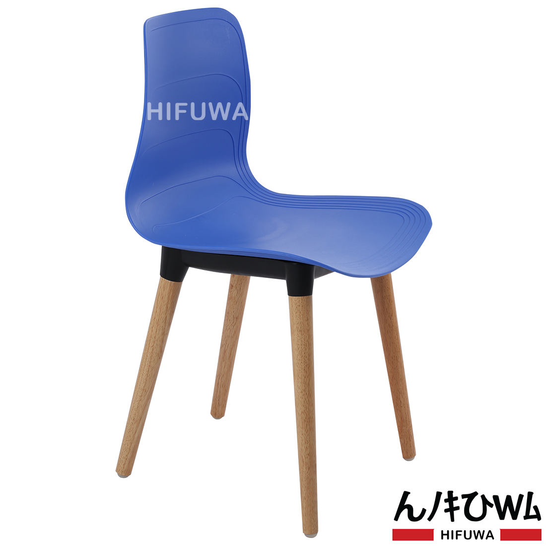 Ghế nhựa chân gỗ - HIFUWA-G (Xanh tươi)