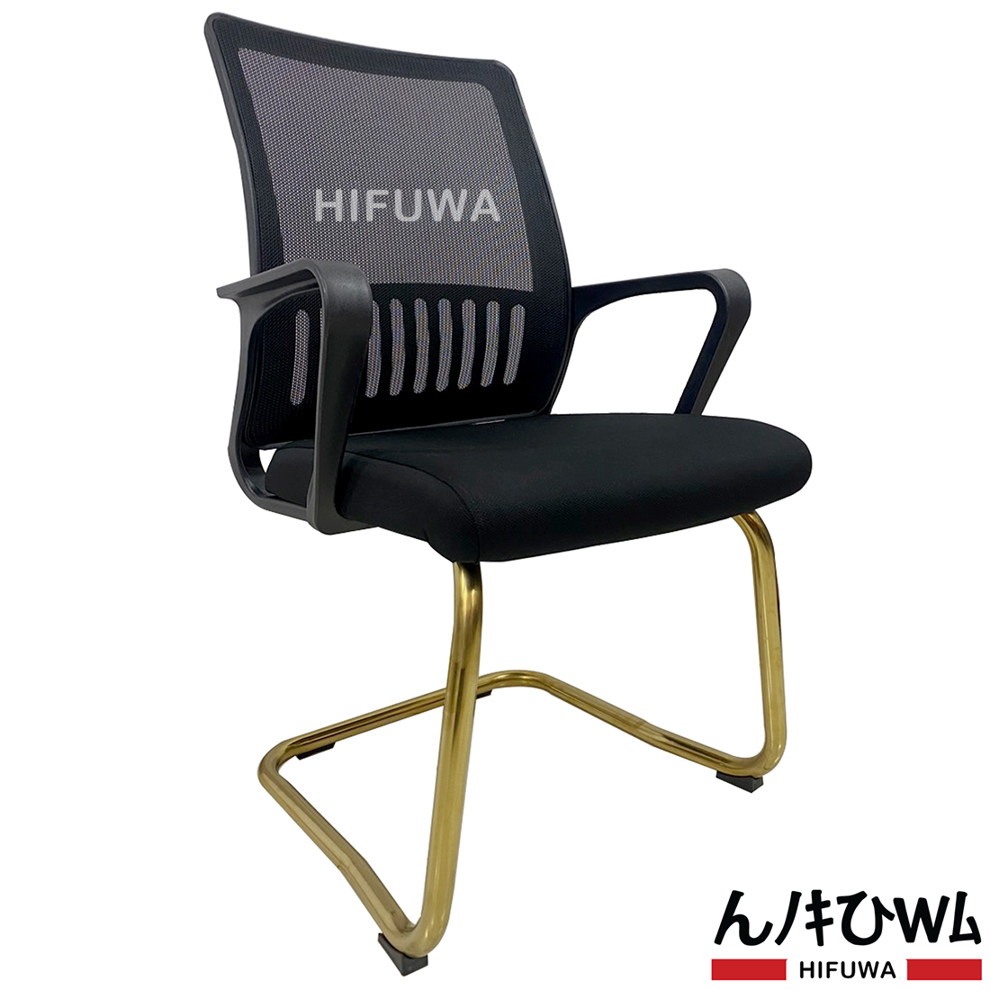 Ghế chân quỳ chân inox vàng - HIFUWA-L2 (Đen)