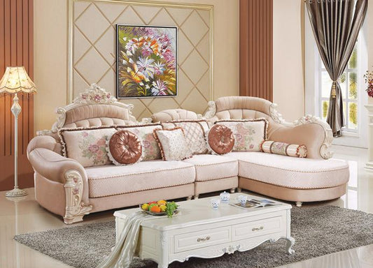 Sofa vải tân cổ điển SF51 - Nội Thất Hòa Phát